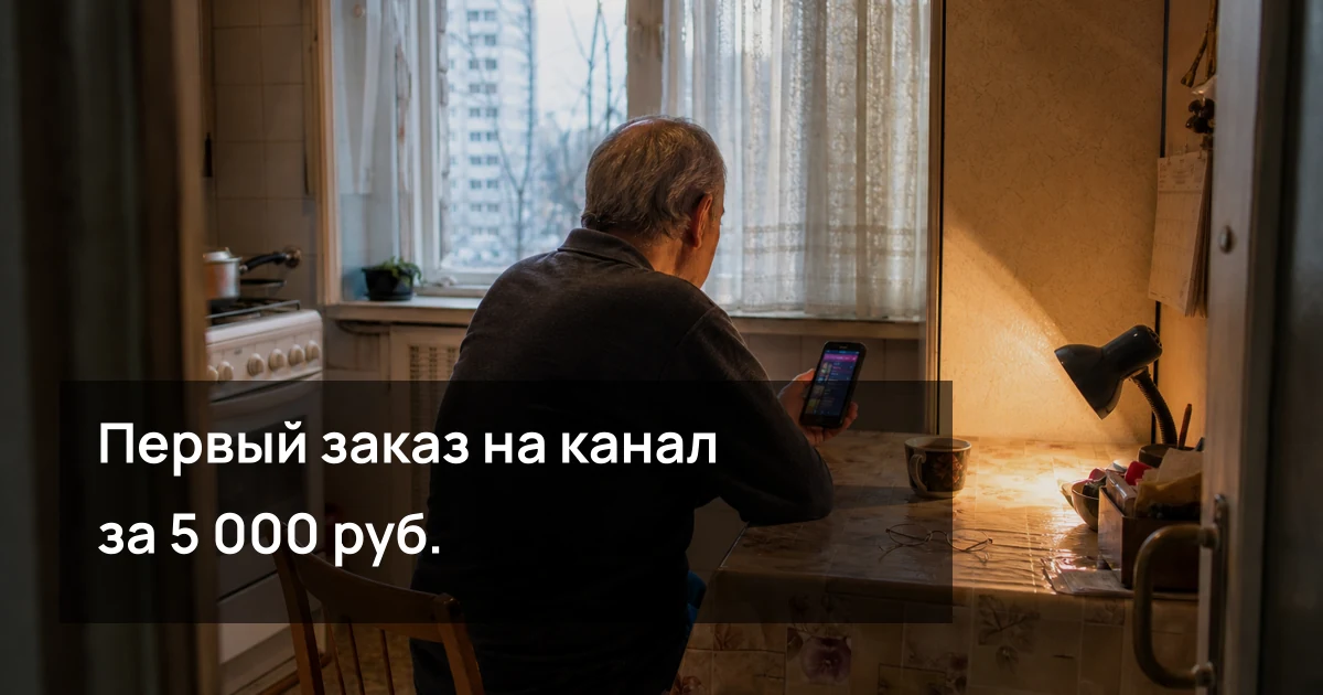 Обложка статьи «Пенсионер взял первый заказ на канал за 5 000 руб.: что он сделал за несколько вечеров»