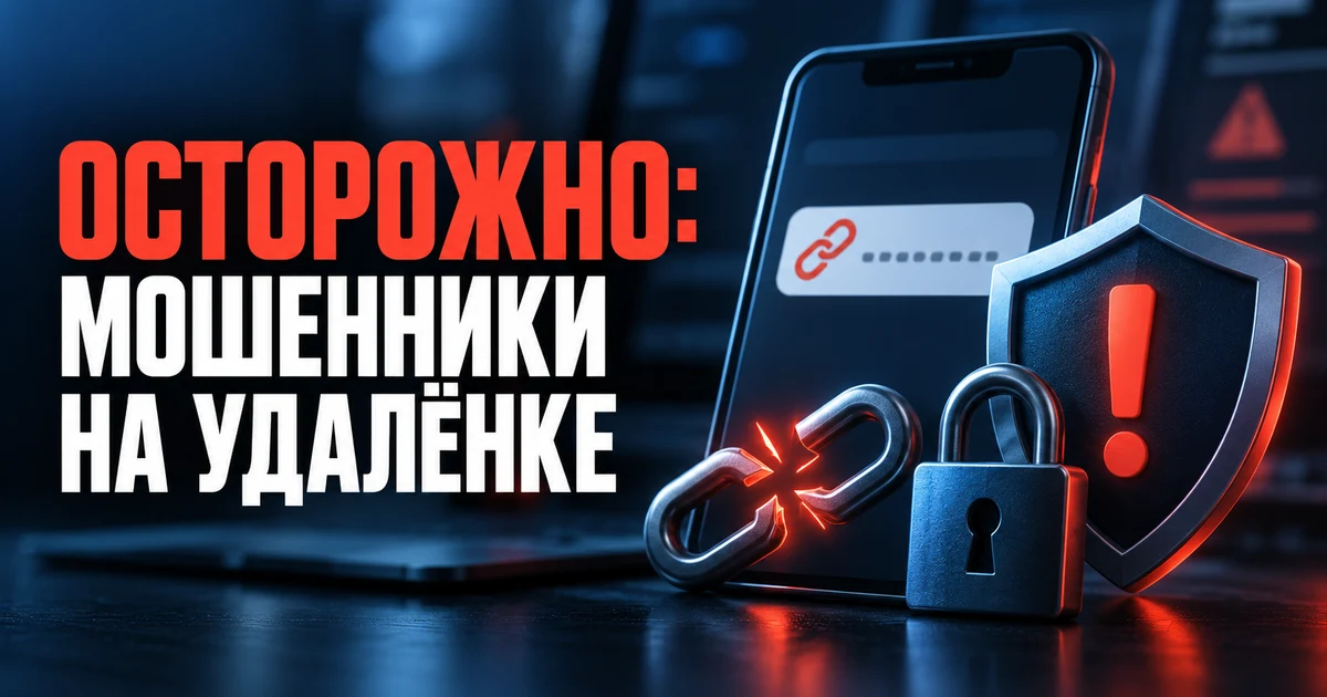 Предупреждение о мошенниках при поиске удалённой работы
